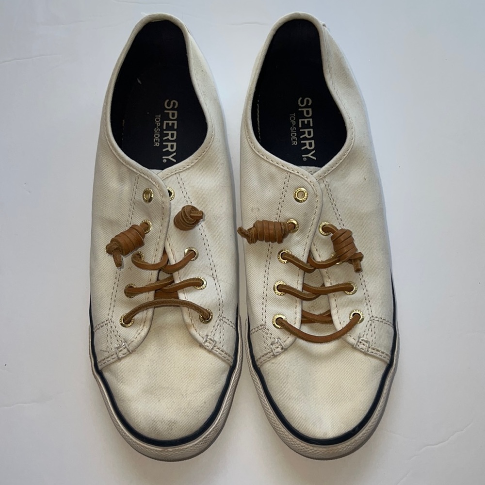Sperry Pier View Canvas slip ons